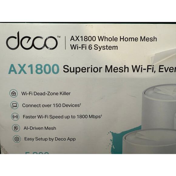 AX1800 Whole Home Mesh Wi-Fi 6 System - new in box - Picture 2 of 9